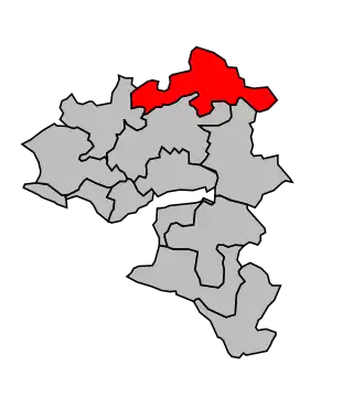 Kanton na mapě arrondissementu Saint-Nazaire