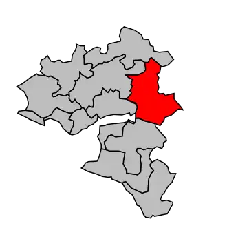 Kanton na mapě arrondissementu Saint-Nazaire