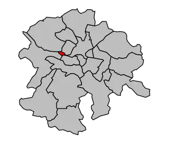 Kanton na mapě arrondissementu Nantes