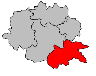 Kanton na mapě arrondissementu Pithiviers