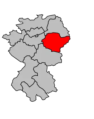 Kanton na mapě arrondissementu Montargis