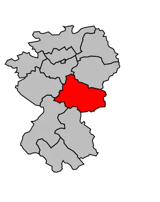 Kanton na mapě arrondissementu Montargis