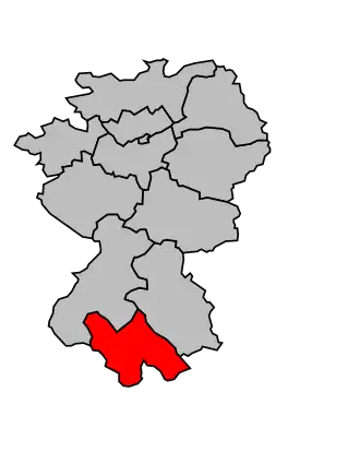 Kanton na mapě arrondissementu Montargis