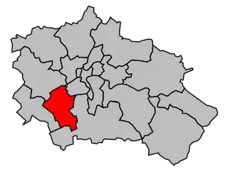 Kanton na mapě arrondissementu Orléans