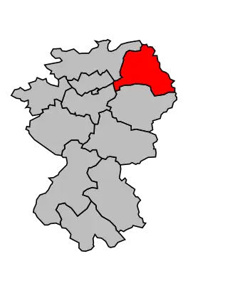 Kanton na mapě arrondissementu Montargis