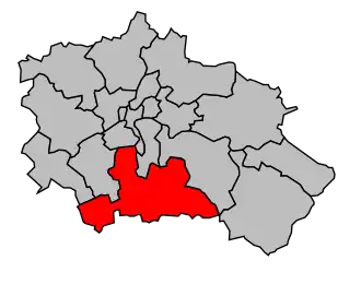 Kanton na mapě arrondissementu Orléans