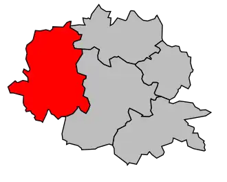 Kanton na mapě arrondissementu Pithiviers