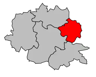 Kanton na mapě arrondissementu Pithiviers