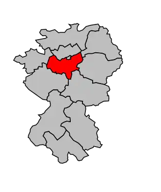 Kanton na mapě arrondissementu Montargis