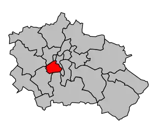 Kanton na mapě arrondissementu Orléans