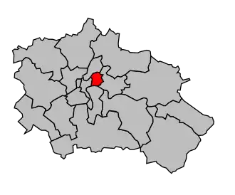 Kanton na mapě arrondissementu Orléans