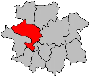 Kanton na mapě arrondissementu Villeneuve-sur-Lot