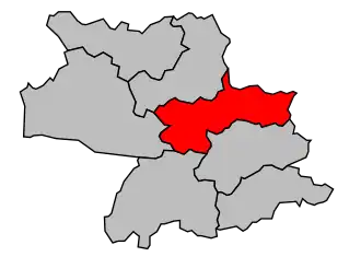 Kanton na mapě arrondissementu Nérac