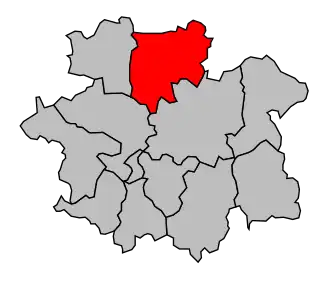 Kanton na mapě arrondissementu Villeneuve-sur-Lot