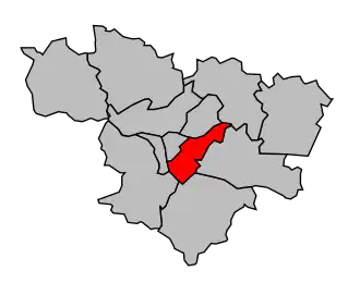 Kanton na mapě arrondissementu Agen