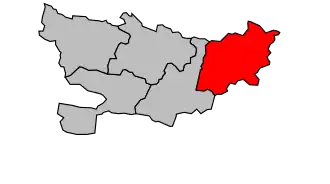 Kanton na mapě arrondissementu Segré