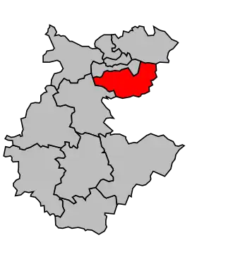 Kanton na mapě arrondissementu Épernay