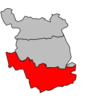 Kanton na mapě arrondissementu Sainte-Menehould