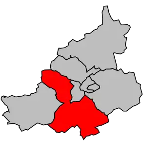 Kanton na mapě arrondissementu Châlons-en-Champagne