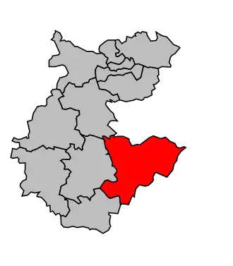 Kanton na mapě arrondissementu Épernay