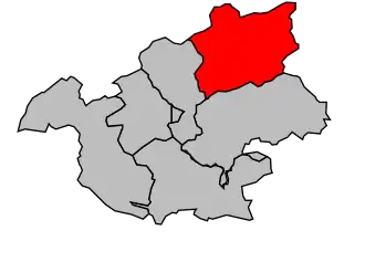 Kanton na mapě arrondissementu Vitry-le-François