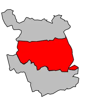 Kanton na mapě arrondissementu Sainte-Menehould