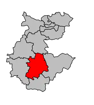 Kanton na mapě arrondissementu Épernay