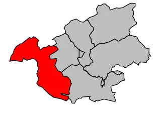 Kanton na mapě arrondissementu Vitry-le-François