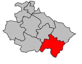 Kanton na mapě arrondissementu Saint-Dizier