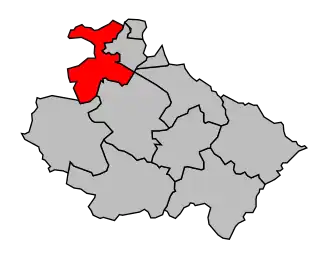 Kanton na mapě arrondissementu Saint-Dizier