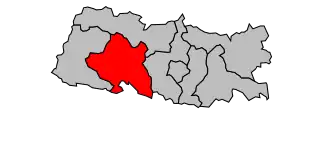 Kanton na mapě arrondissementu Château-Gontier