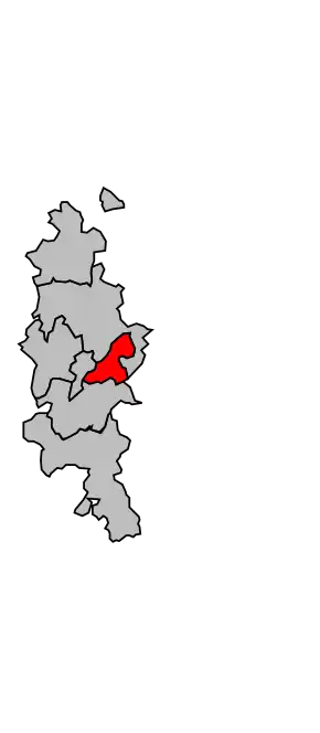 Kanton na mapě arrondissementu Toul