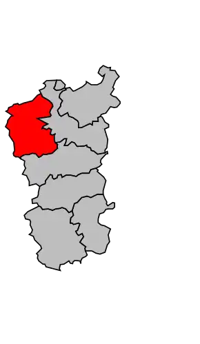 Kanton na mapě arrondissementu Commercy