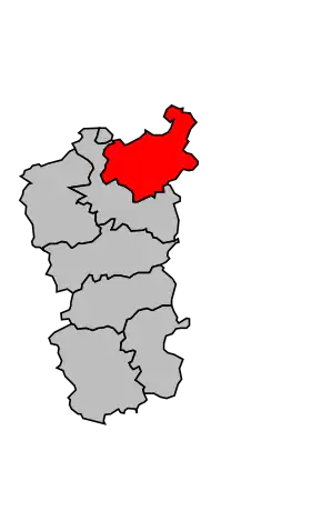 Kanton na mapě arrondissementu Commercy