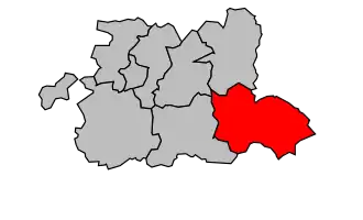 Kanton na mapě arrondissementu Cambrai