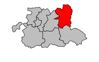 Kanton na mapě arrondissementu Cambrai