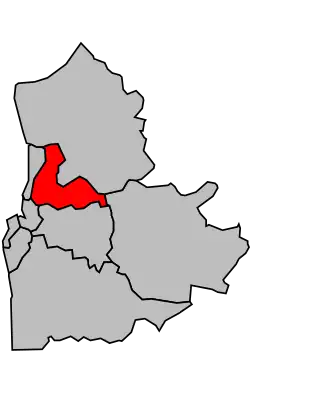 Kanton na mapě arrondissementu Boulogne-sur-Mer