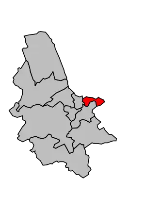 Kanton na mapě arrondissementu Saint-Omer