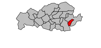 Kanton na mapě arrondissementu Lens