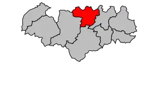 Kanton na mapě arrondissementu Issoire