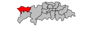 Kanton na mapě arrondissementu Clermont-Ferrand