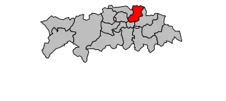 Kanton na mapě arrondissementu Clermont-Ferrand