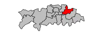 Kanton na mapě arrondissementu Clermont-Ferrand