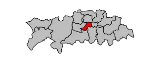 Kanton na mapě arrondissementu Clermont-Ferrand