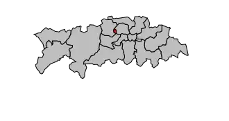 Kanton na mapě arrondissementu Clermont-Ferrand