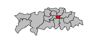 Kanton na mapě arrondissementu Clermont-Ferrand