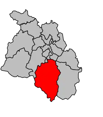 Kanton na mapě arrondissementu Oloron-Sainte-Marie