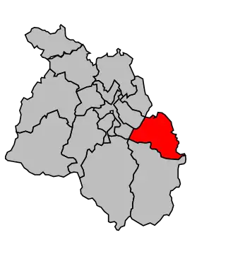 Kanton na mapě arrondissementu Oloron-Sainte-Marie