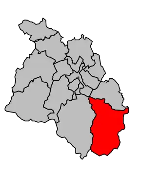 Kanton na mapě arrondissementu Oloron-Sainte-Marie