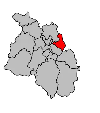 Kanton na mapě arrondissementu Oloron-Sainte-Marie